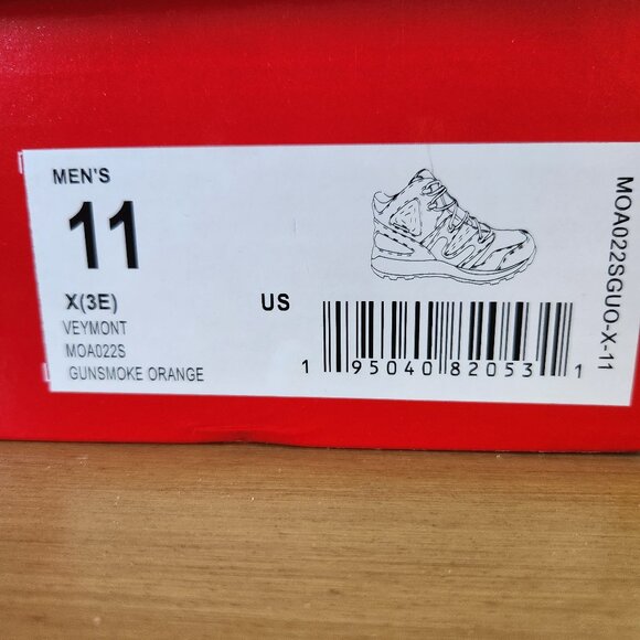 Propet Veymont Lace Up Boots Gunsmoke Orange Size 11 EEE - Picture 7 of 8